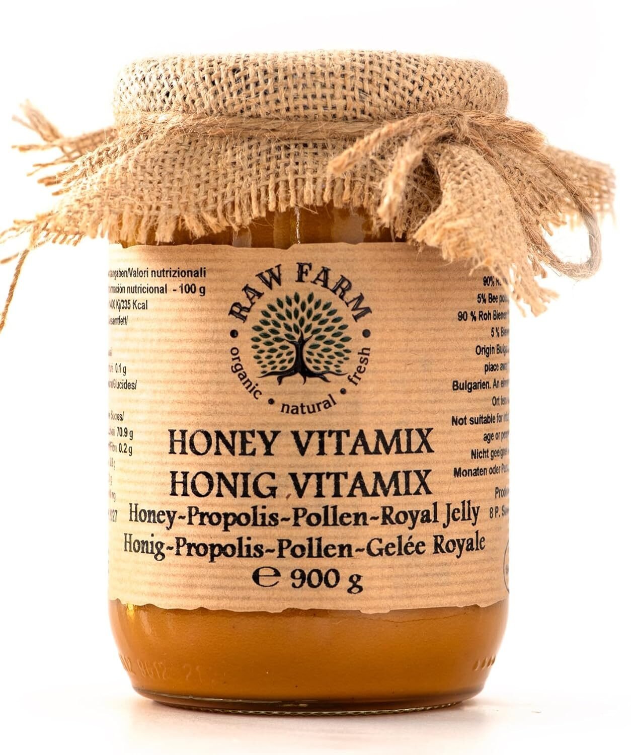 900 g Raw Farm Vitamix Honig