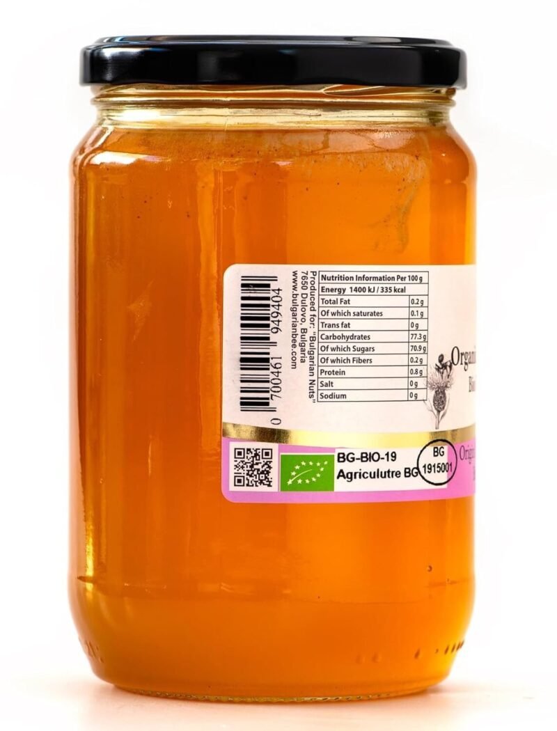 900 g Bulgarian Bee Distel Bienenhonig – naturbelassen & kristallisiert