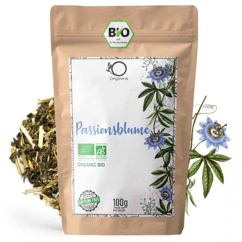 100 g bio passionsblume tee schlaf tee anti stress tee