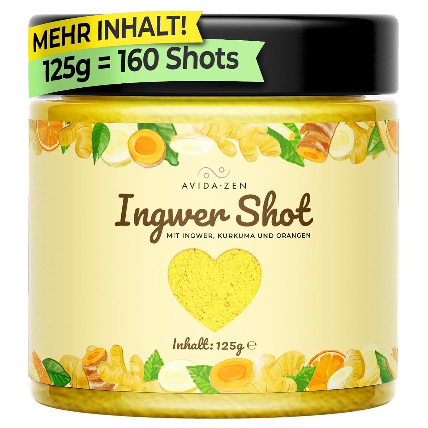 125 g ingwer shot vegan reich an zink und vitamin c