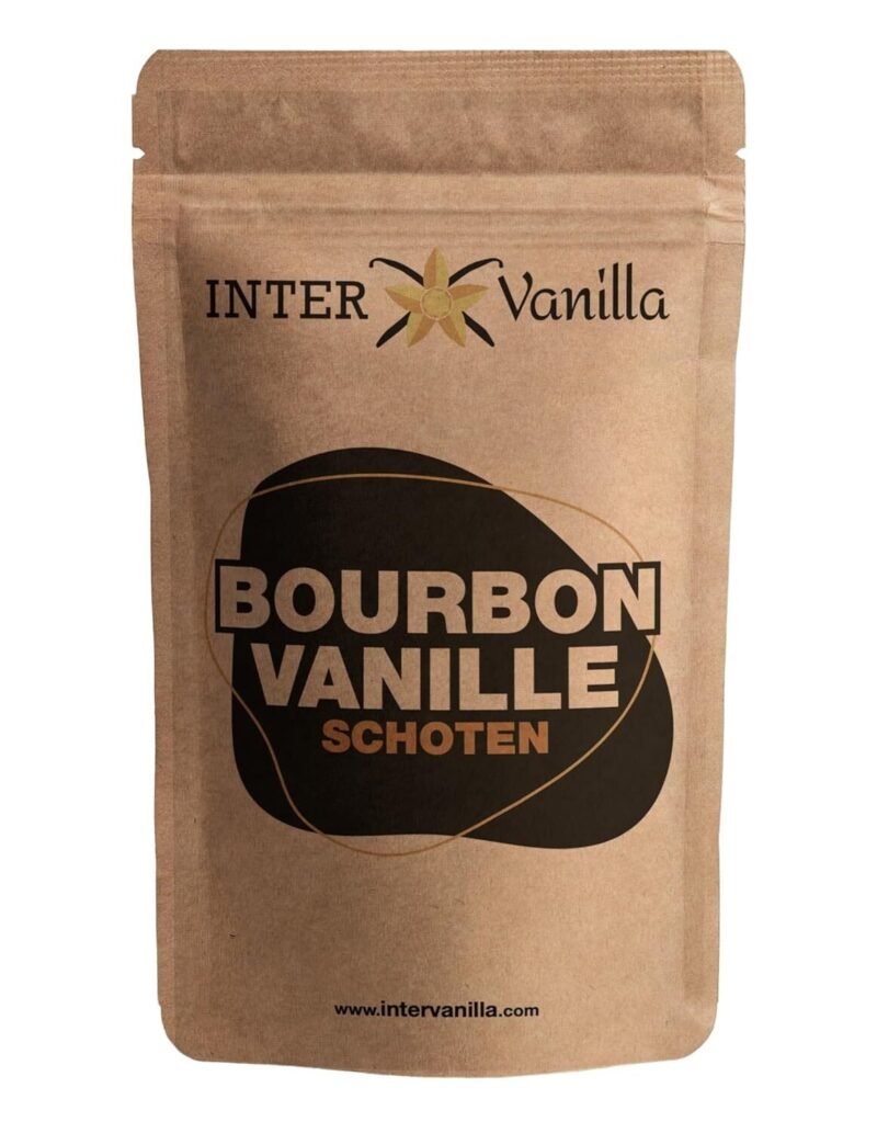 InterVanilla Bourbon Vanilleschoten – 10 Stück, 12–13 cm, Madagaskar, Premiumqualität