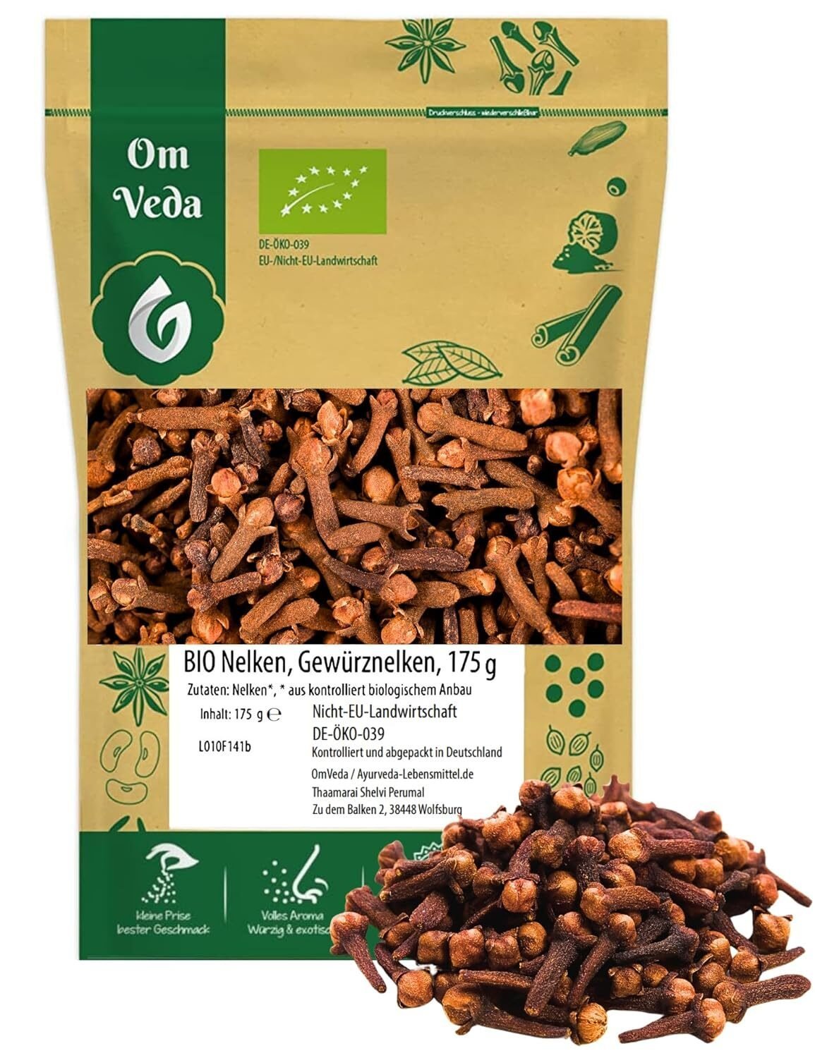 175 g bio nelken ganz handverlesen getrocknet