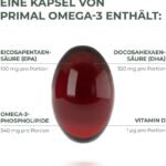 Primal Harvest Omega 3 Fischöl 60 Kapseln – Ultimativer Komplex mit 470 mg EPA & DHA – Nachhaltig & Hochdosiert