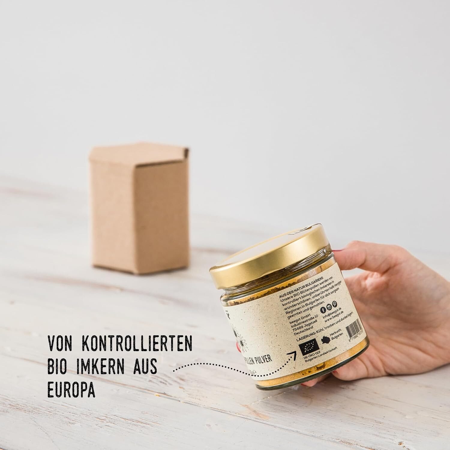 5d311b04b01c93264716a37e89fb52d7-2.jpg 250 g beegut Blütenpollen BIO – Mild-süß, 100 % natürlich, Bio-zertifiziert, nachhaltig verpackt