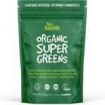 BodyMe Bio Grünpulver – 270 g Superfood-Mix mit Gräsern & Algen, bio-zertifiziert
