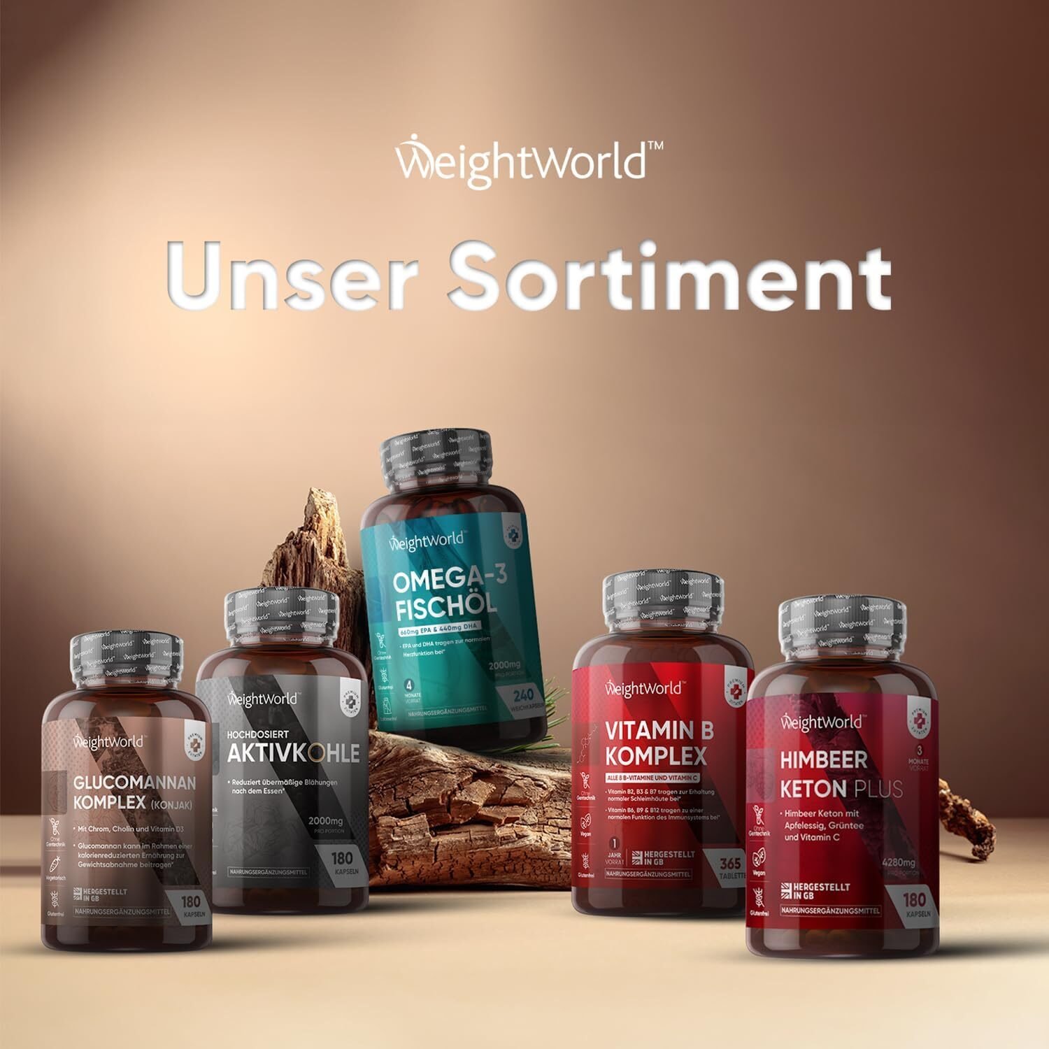 180 Stück WeightWorld Aktivkohle Kapseln 2.000 mg – Aus Eukalyptus & Acacia, vegan, hochdosiert, ohne Zusatzstoffe