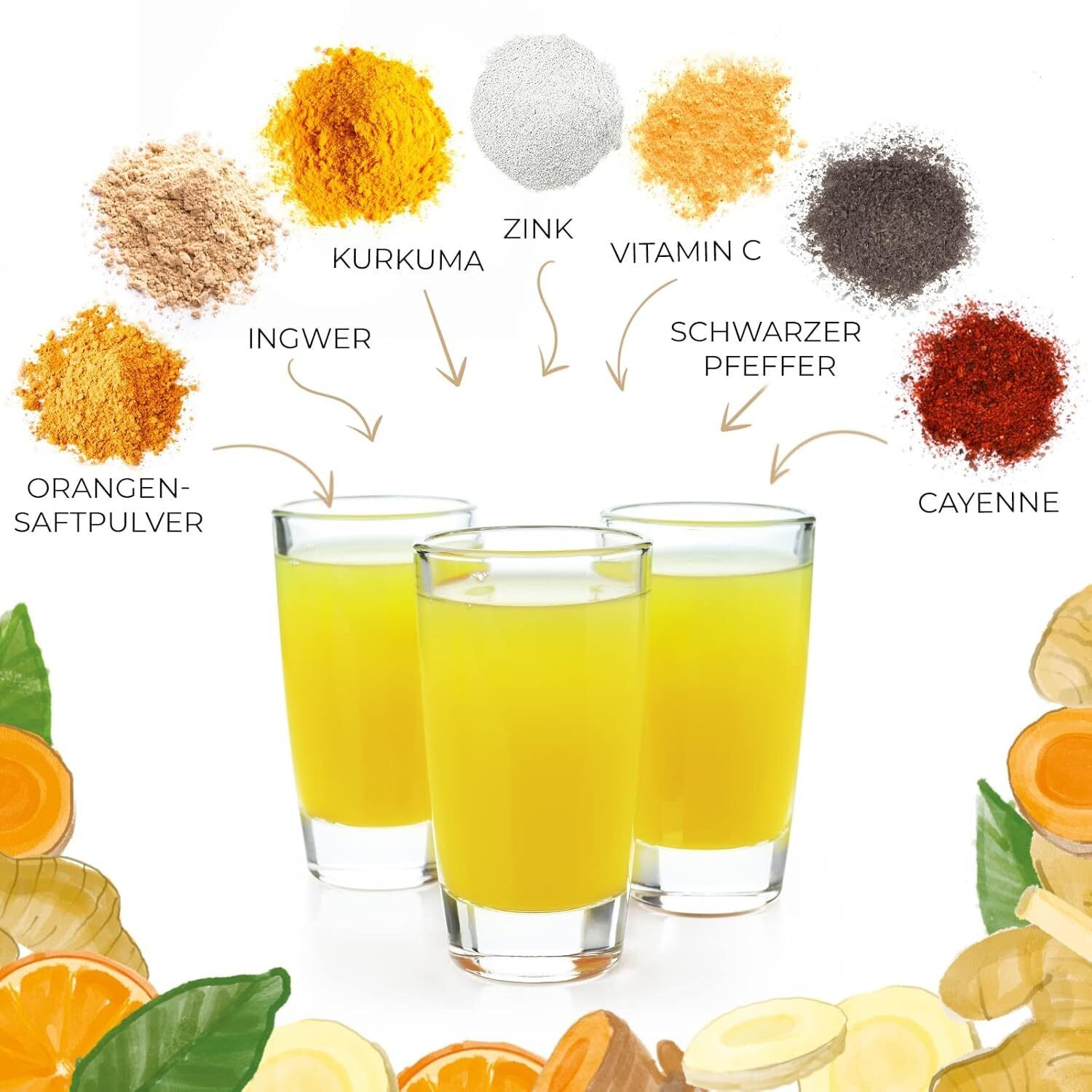 125 g ingwer shot vegan reich an zink und vitamin c - AVIDA ZEN