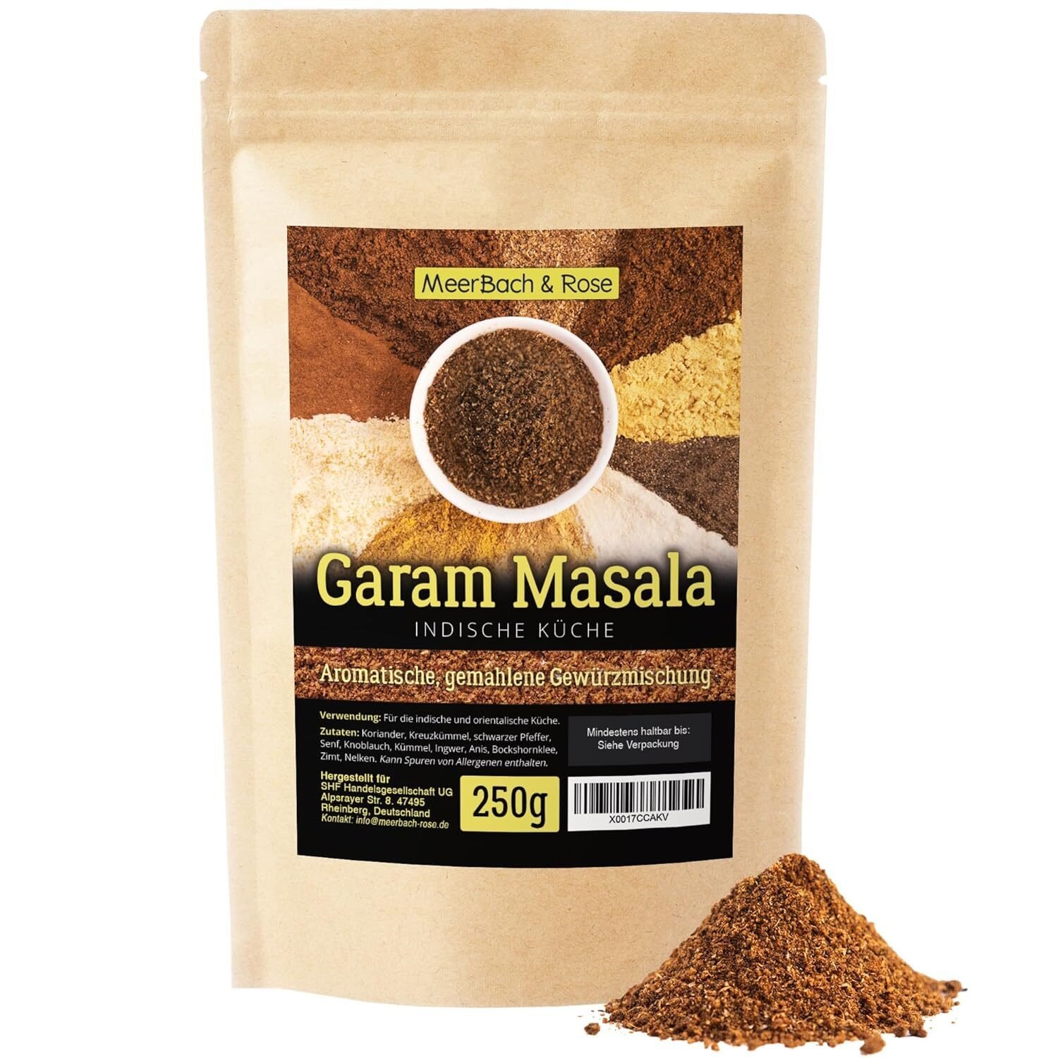 250 g garam masala gemahlen aromatisches indisches gewürz