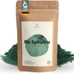 BIONUTRA Bio Spirulina Pulver – 250 g, Pulverform, wiederverschließbare Verpackung