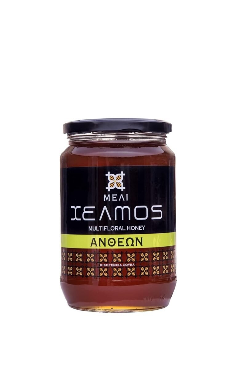 Helmos Griechischer Mehrblütenhonig – 950 g, naturbelassen, mild, flüssig