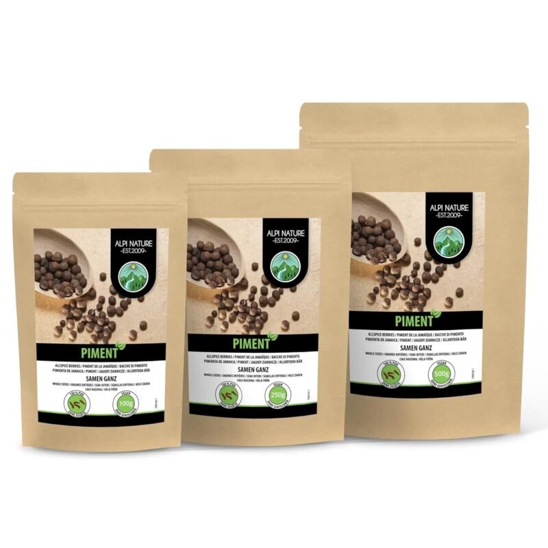 250 g Pimentkörner ganz getrocknet zum Kochen und Einlegen - Alpi Nature