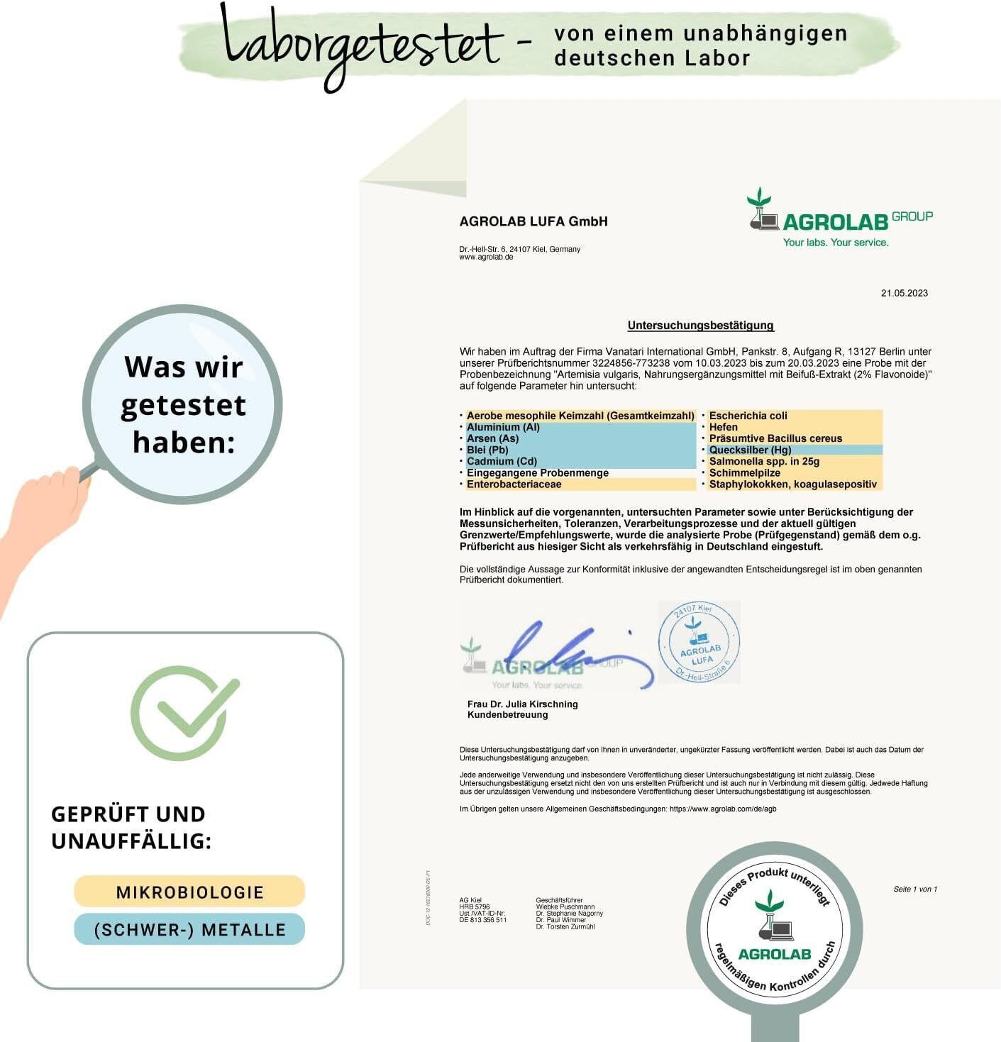 180 Stück Vegavero Beifuß Kapseln hochdosiert – 600 mg 10:1, vegan, laborgeprüft, ohne Zusatzstoffe