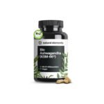 Natural Elements Ashwagandha Kapseln – KSM-66® Bio-Extrakt mit 5 % Withanoliden | 180 Vegan Kapseln