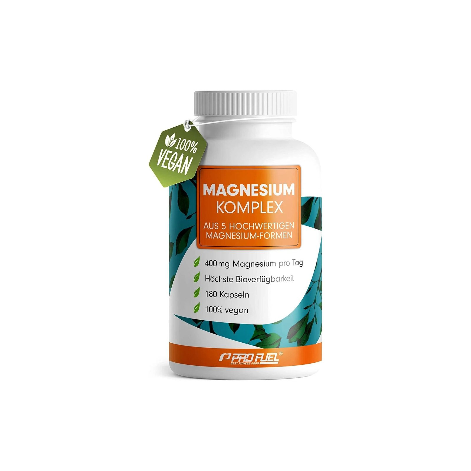ProFuel Magnesium Komplex – 180 Kapseln, 400 mg, vegan, 5 Magnesiumformen