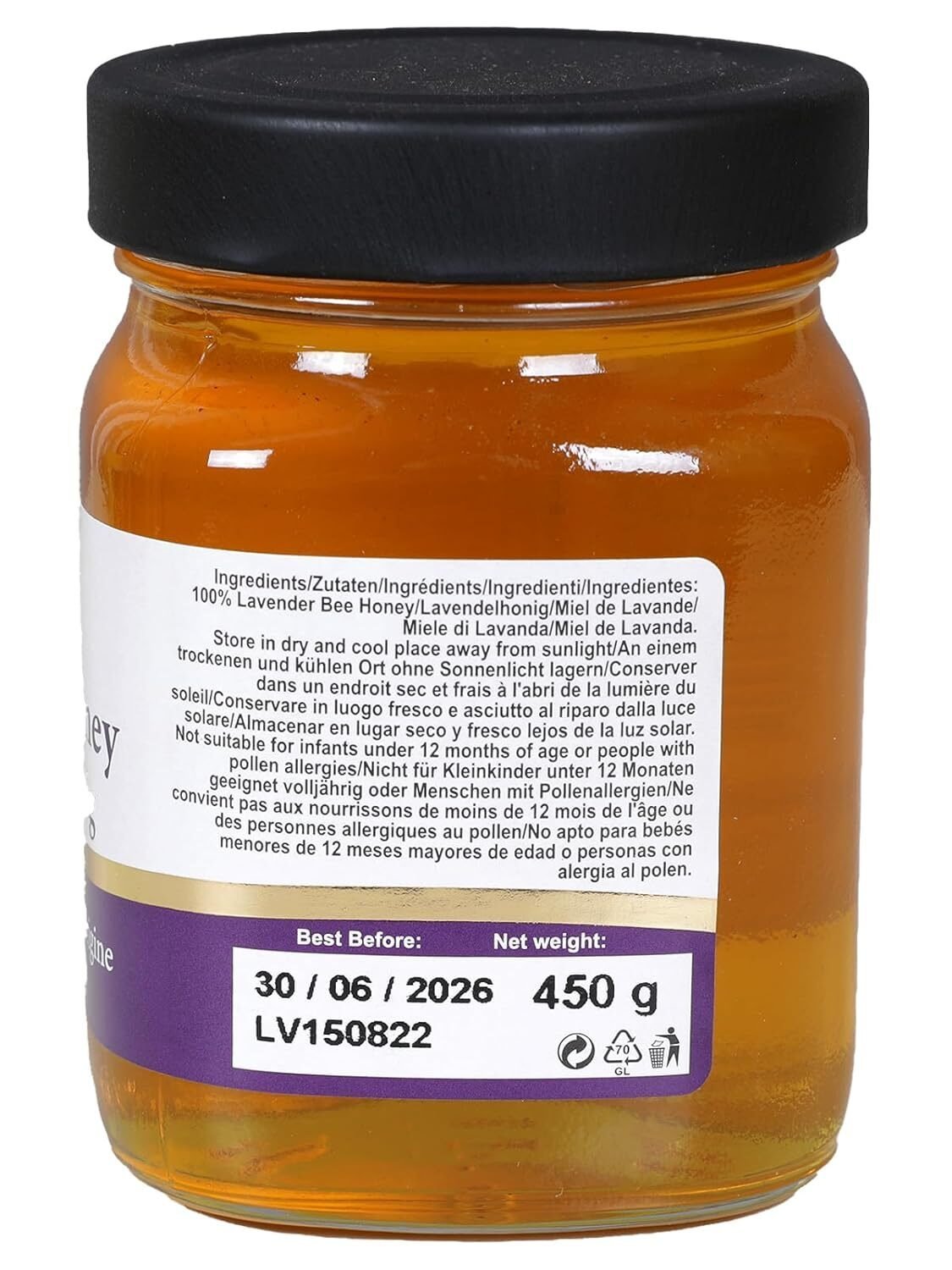 450 g Bulgarian Bee Lavendelblütenhonig – cremig & naturbelassen