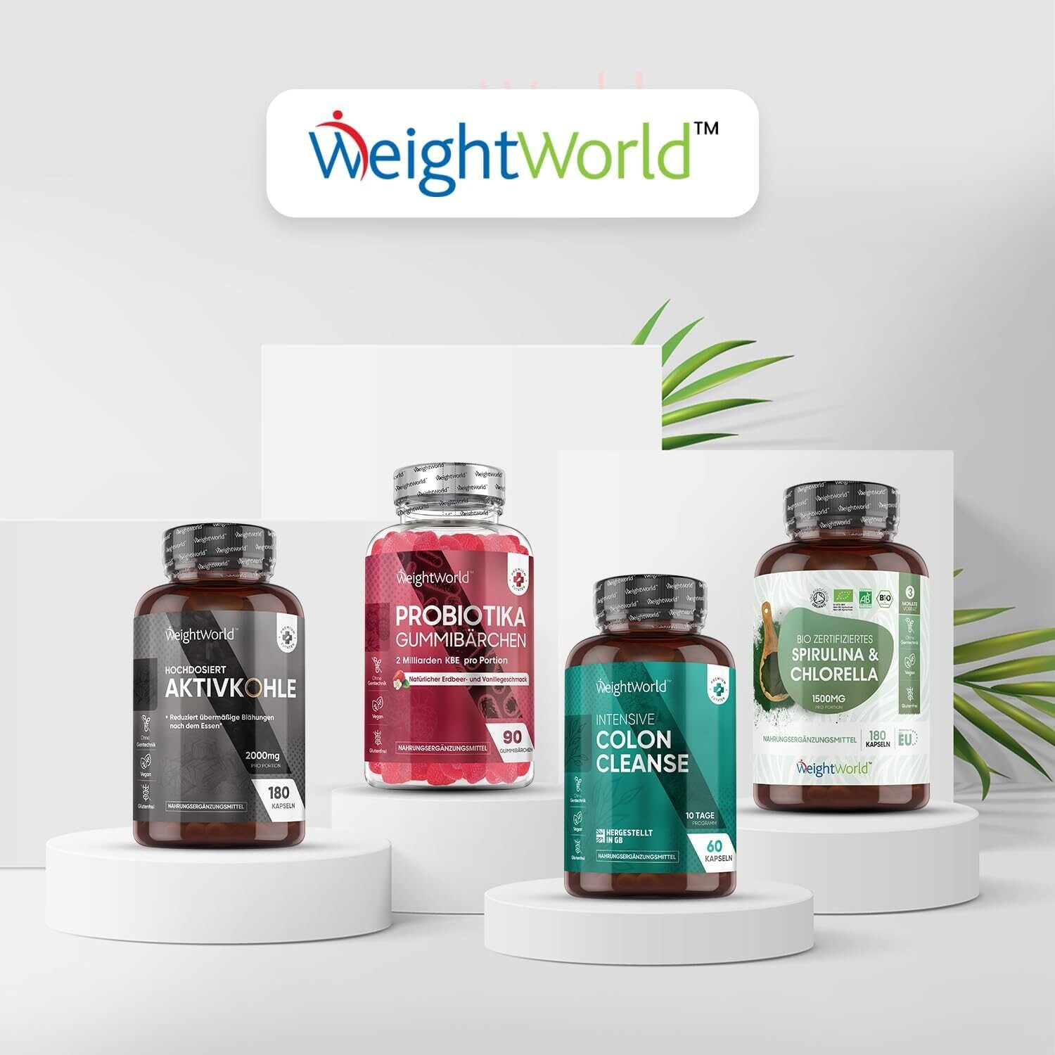 180 Stück WeightWorld Bio Flohsamenschalen 1400 mg – Hochdosiert, vegan, laborgeprüft, glutenfrei & ohne Zusatzstoffe