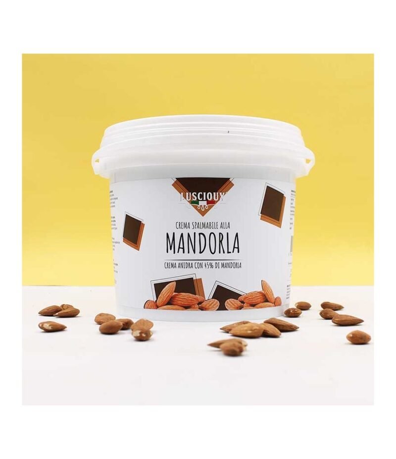 Luscioux Mandelfüllcreme Mit 45 % Mandeln | Cremig & gebrauchsfertig für Croissants & Pralinen