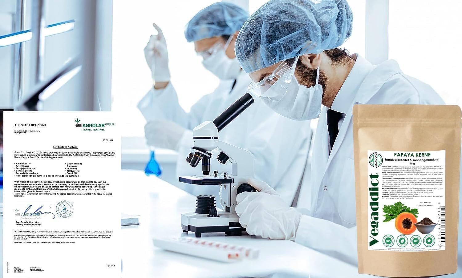 71Ad-SJNaJL._AC_SL1500_ Getrocknete Papayakerne 25 g – Naturbelassen & reich an Papain