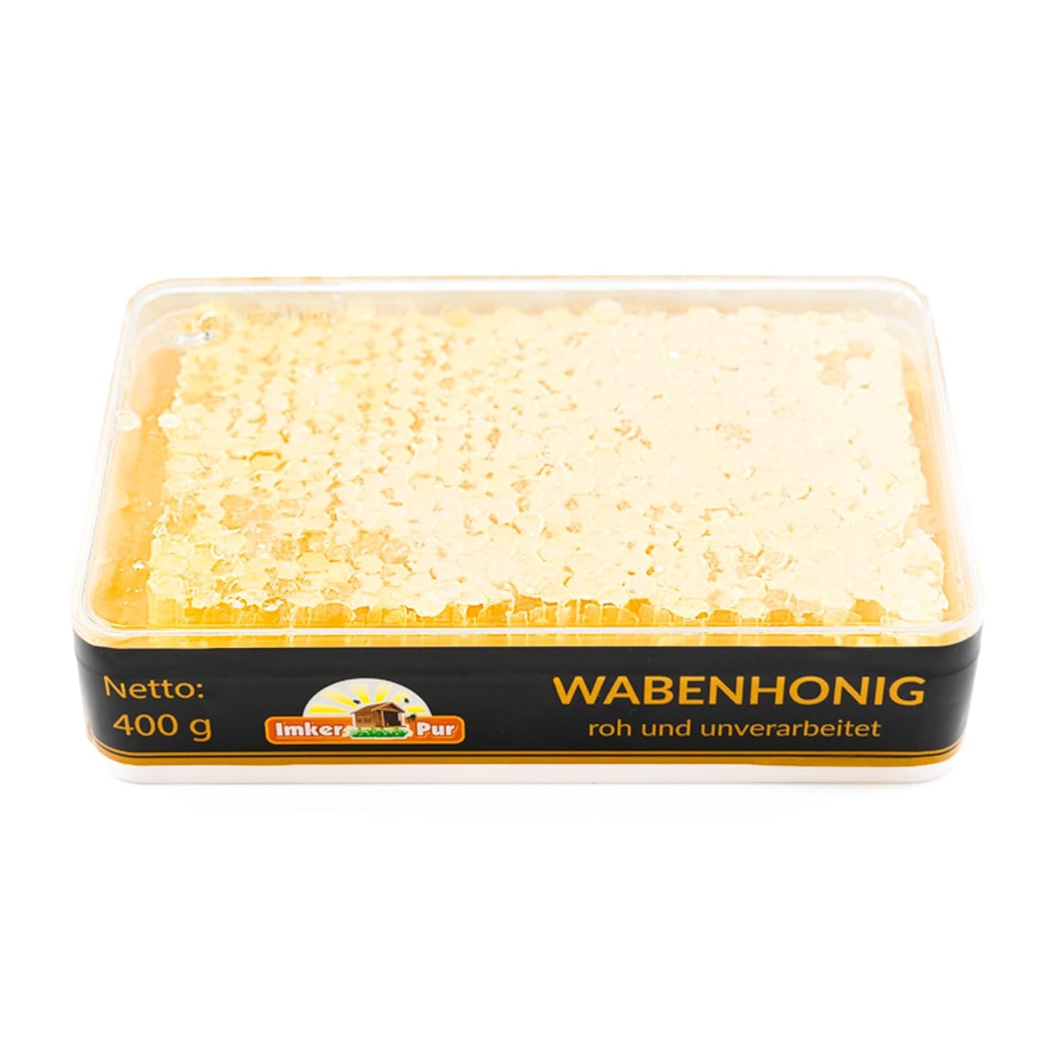 2×400g ImkerPur Honigwabe Akazienhonig – Naturbelassene Waben in Frischebox | Mild & hochwertig