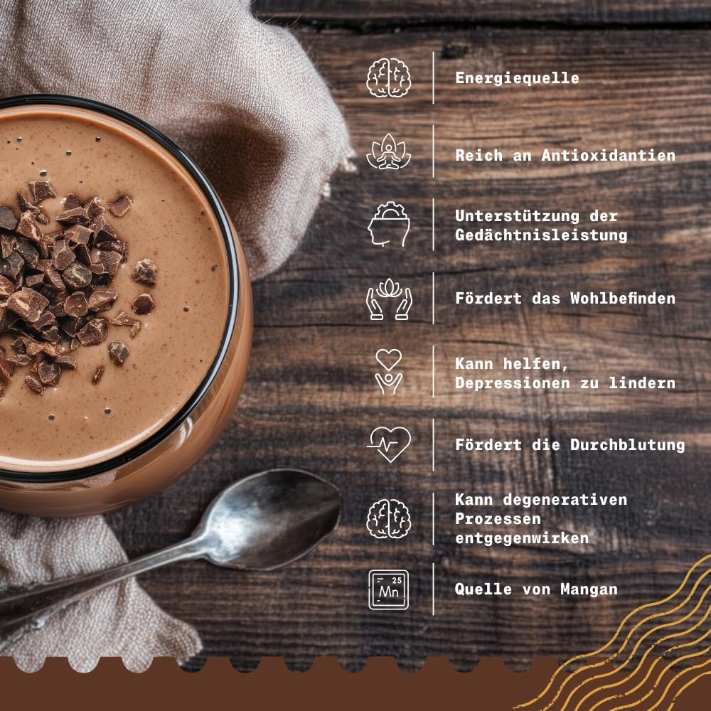 1 kg NaturaleBio Kakao Nibs – Bio-Rohkost | Naturbelassen & reich an Magnesium, Eisen & Kalium