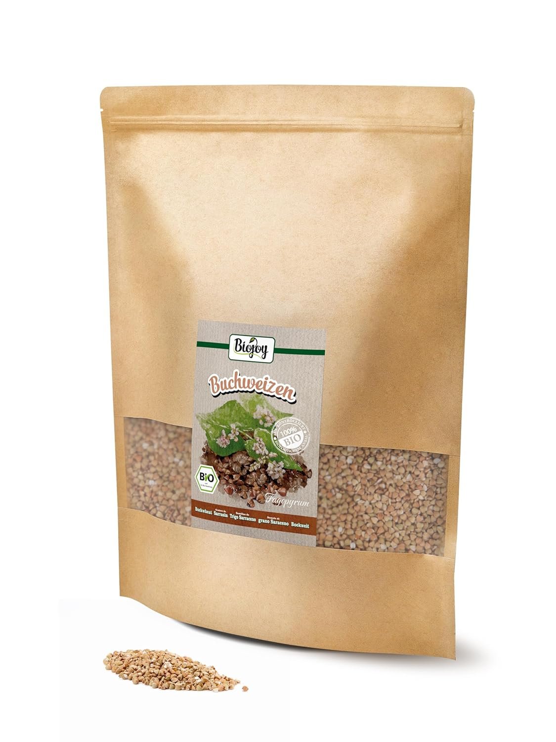 81MdwzYxjrL._SL1500_ 2,5kg Biojoy BIO-Buchweizen – Ganz, roh & naturbelassen | Glutenfrei & vielseitig