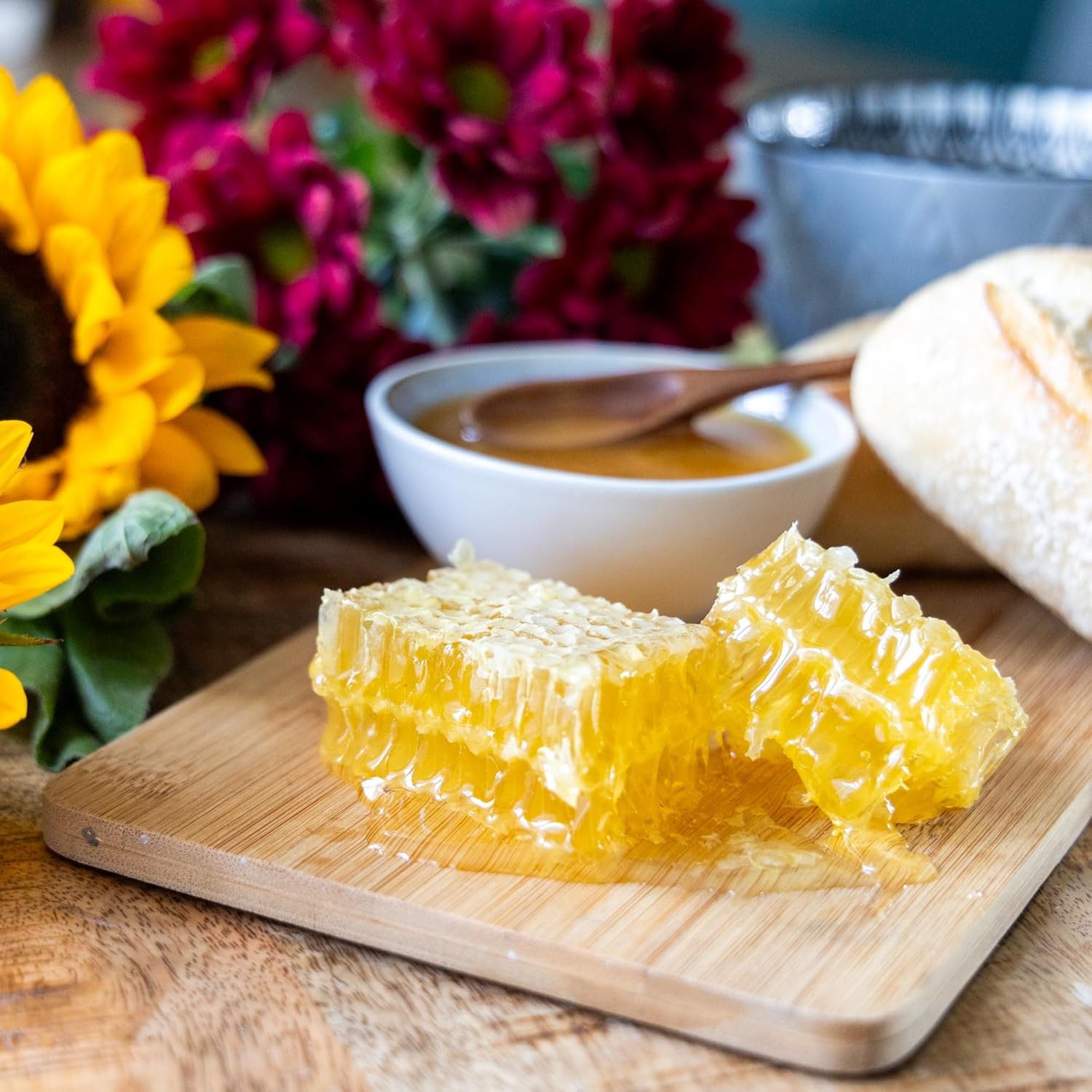 400g ImkerPur Honigwabe Akazienhonig – Naturbelassene Waben in Frischebox | Mild & hochwertig