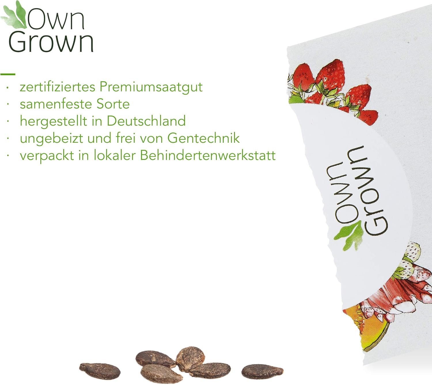 OwnGrown Wassermelone Samen – Crimson Sweet Saatgut für ca. 5 Pflanzen | Premium Obst Samen