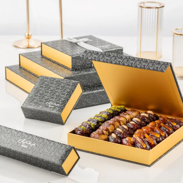 Bateel Black Sapphire Geschenkset – Premium-Datteln – Edles Geschenk für besondere Anlässe