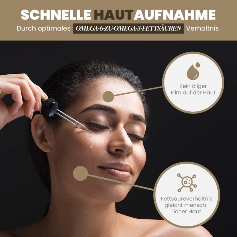 100ml Bio Hanföl Gesichtsöl – Hochdosiert mit Vitamin E & Retinol – Einführungspreis
