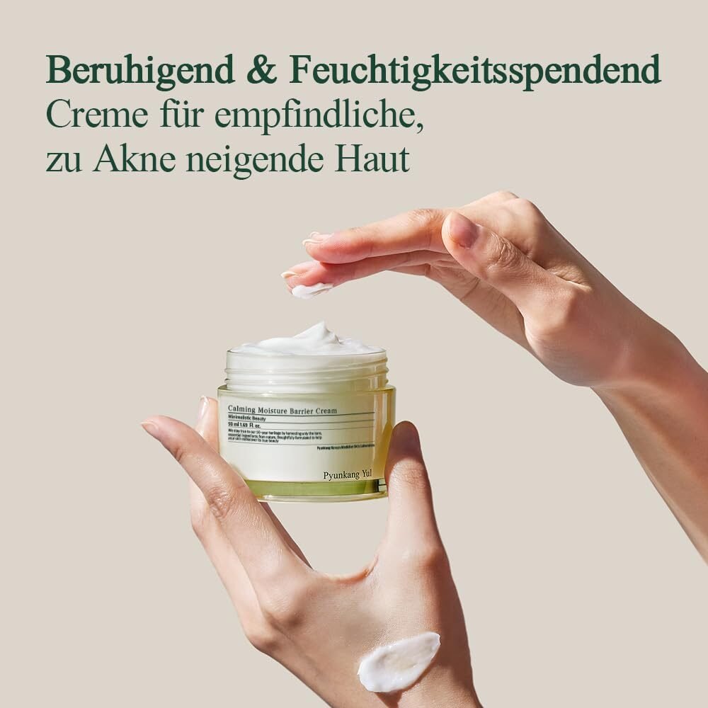 50ml Feuchtigkeitscreme für empfindliche Haut – Mit Ceramiden & Hyaluron, vegan | Pyunkang Yul