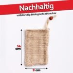 3×200g Aleppo Seife Set mit 40 Prozent Lorbeeröl – Naturseife mit 60 Prozent Olivenöl & Sisalsäckchen
