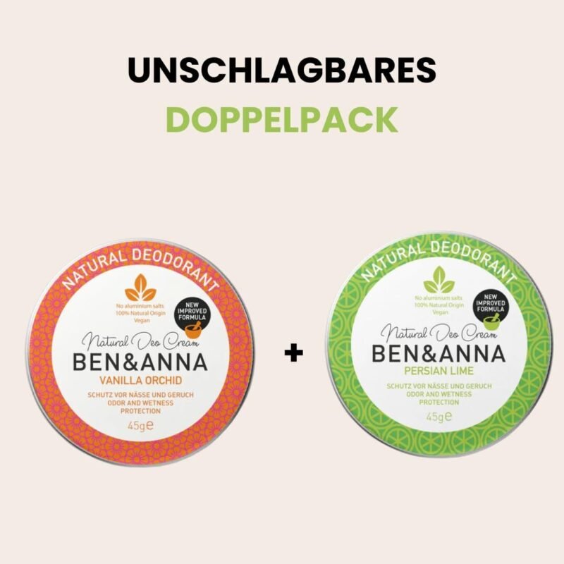 40ml Deocreme gegen starkes Schwitzen – Frischer Limettenduft, vegan, aluminiumfrei | Ben & Anna