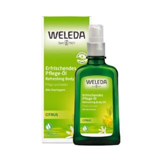100ml Bio Citrus Körperöl gegen trockene Haut – Pflegeöl mit Zitronenöl und Mandelöl