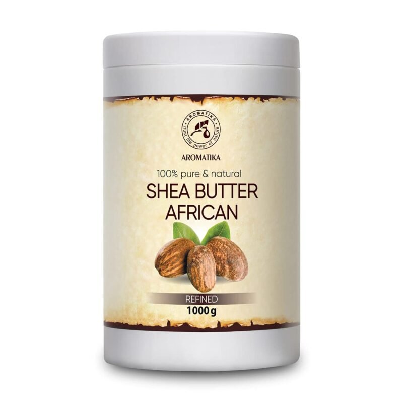 1000g Sheabutter raffiniert – Karité Körperbutter für trockene Haut und Haarkur