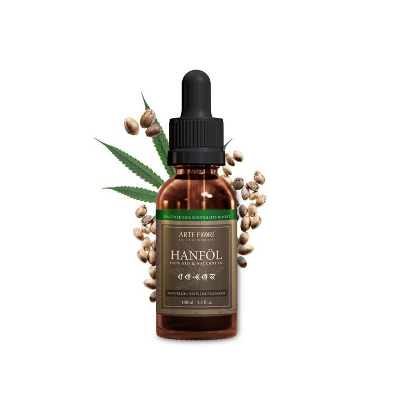 100ml Bio Hanföl Gesichtsöl kaltgepresst mit Vitamin E und Retinol