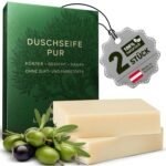 Feste Duschseife Männer 2×85g – Bio Seife für Körper, Gesicht & Haar – Larum Sports