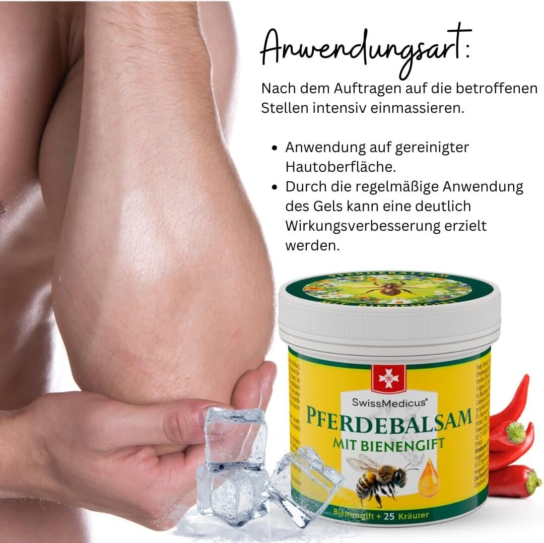 33e996bc009c8ee1a549cfdc201cfd82.jpg 150ml Pferdebalsam mit Bienengift für Rücken und Gelenke – Swissmedicus