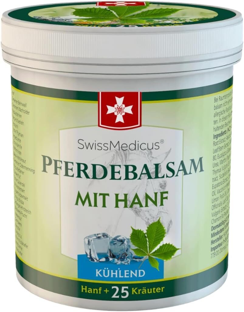 500ml Pferdebalsam mit Hanf für Muskeln und Gelenke – Natürliches Gel