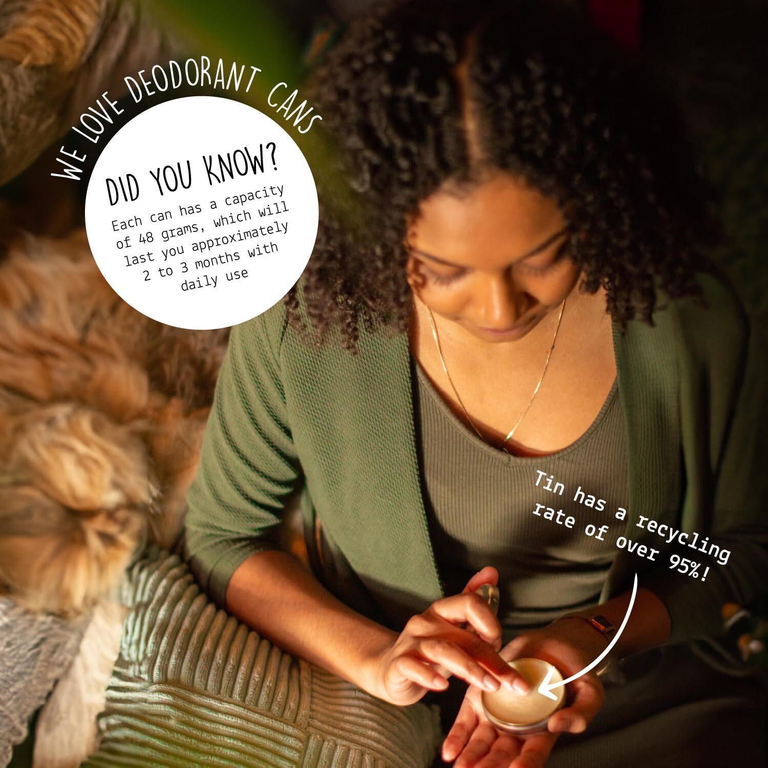 48g natürliche Deocreme ohne Aluminium – Süß Gelassenheit, vegan & plastikfrei | We Love the Planet