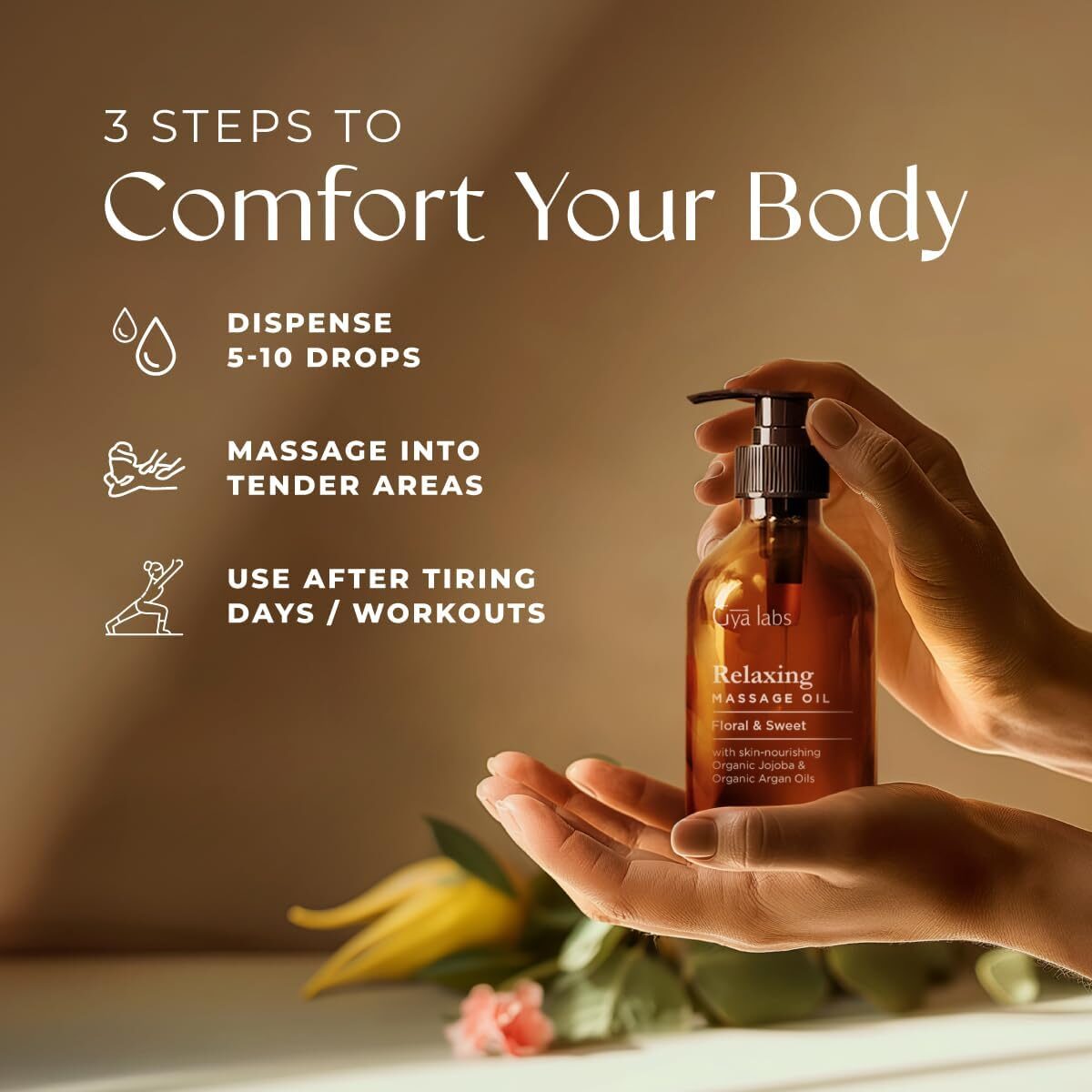 200ml Massageöl für Muskelkater – Natürliches Entspannungsöl mit Wärmewirkung für Muskeln und Gelenke