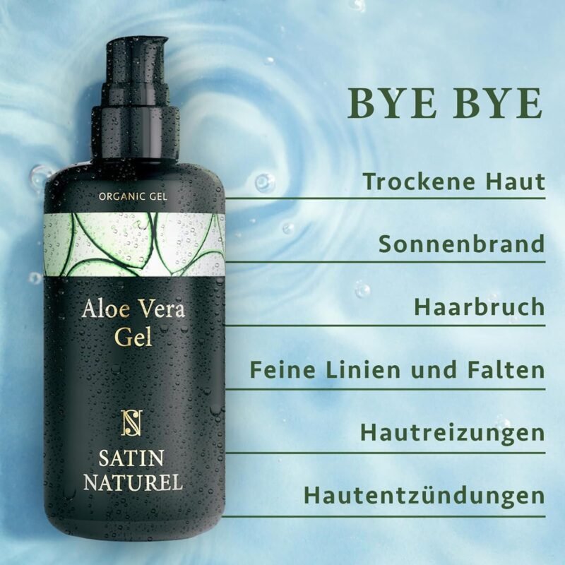200ml Aloe Vera Gel Vegan – Natürliche After Sun Pflege