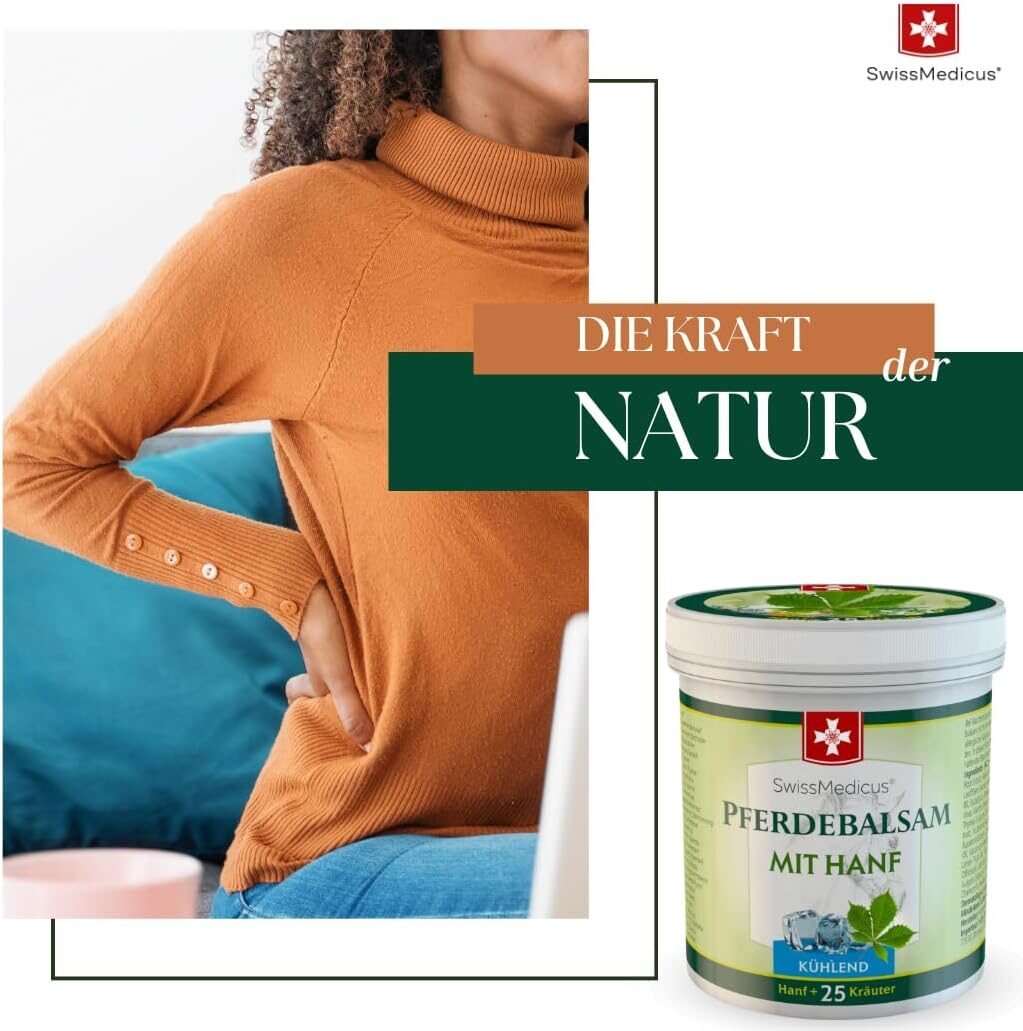 500ml Pferdebalsam mit Hanf für Muskeln und Gelenke – Natürliches Gel