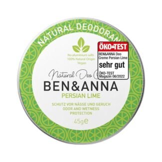 Deocreme gegen starkes Schwitzen – 40ml, Limettenduft, vegan, aluminiumfrei