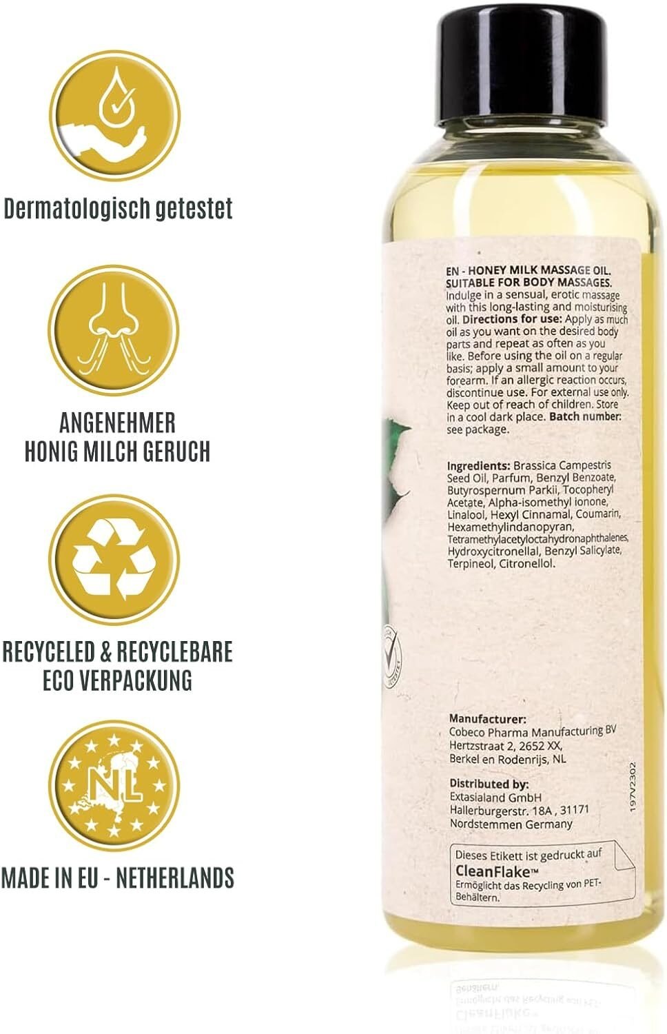 4eed88208ff2c07b0bf8d9f1d4c9d04b.jpg 150ml Honigmilch Massageöl für trockene Haut – Natürliches Körperöl für Massage & Hautpflege – BIO BALANCE