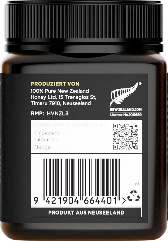250 g manuka honig mgo 600+ roh und aktiv – Premium Qualität – Watson & Son