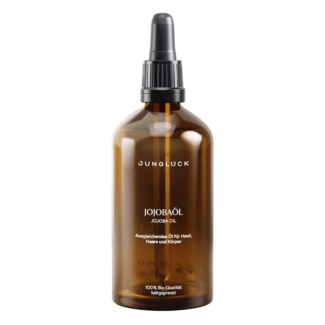 100ml Bio Jojobaöl kaltgepresst für Haut und Haare – natürliches Gesichts- und Körperöl von JUNGLÜCK