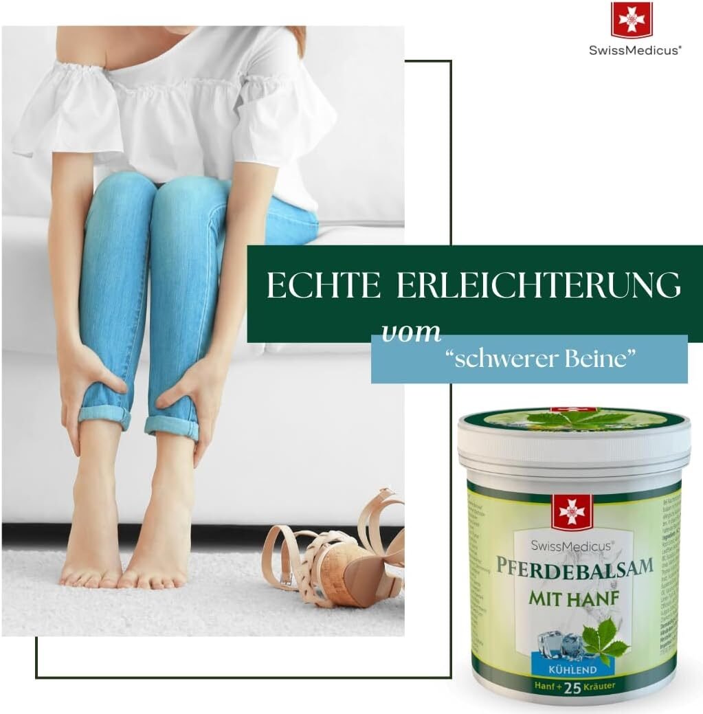 500ml Pferdebalsam mit Hanf für Muskeln und Gelenke – Natürliches Gel