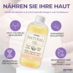 1L Süßes Mandelöl pflanzlichen Ursprungs – Natürliches Körperöl mit Vitamin E für Massage und Schwangerschaftspflege