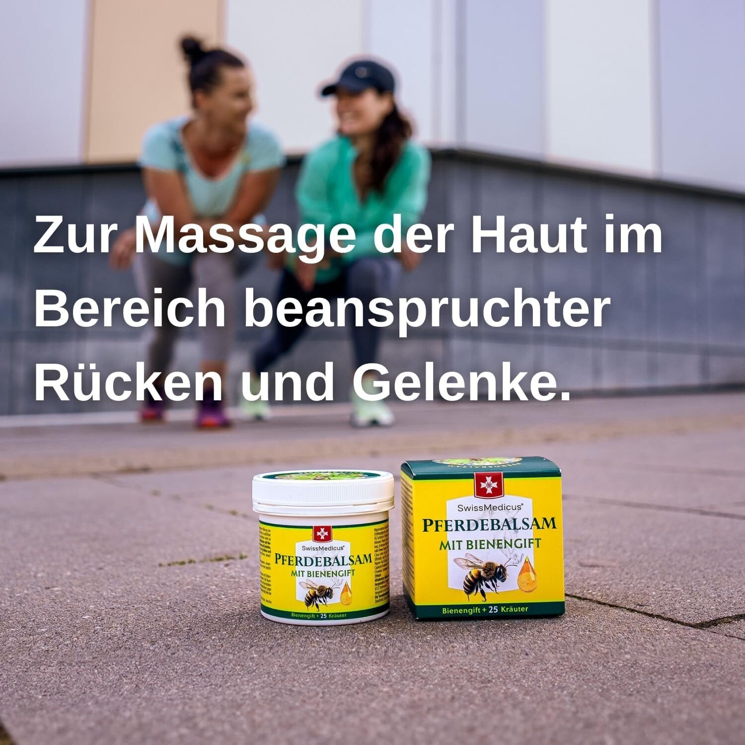 5da386b473ebf6898e64cc7b2d1d5f62.jpg 150ml Pferdebalsam mit Bienengift für Rücken und Gelenke – Swissmedicus