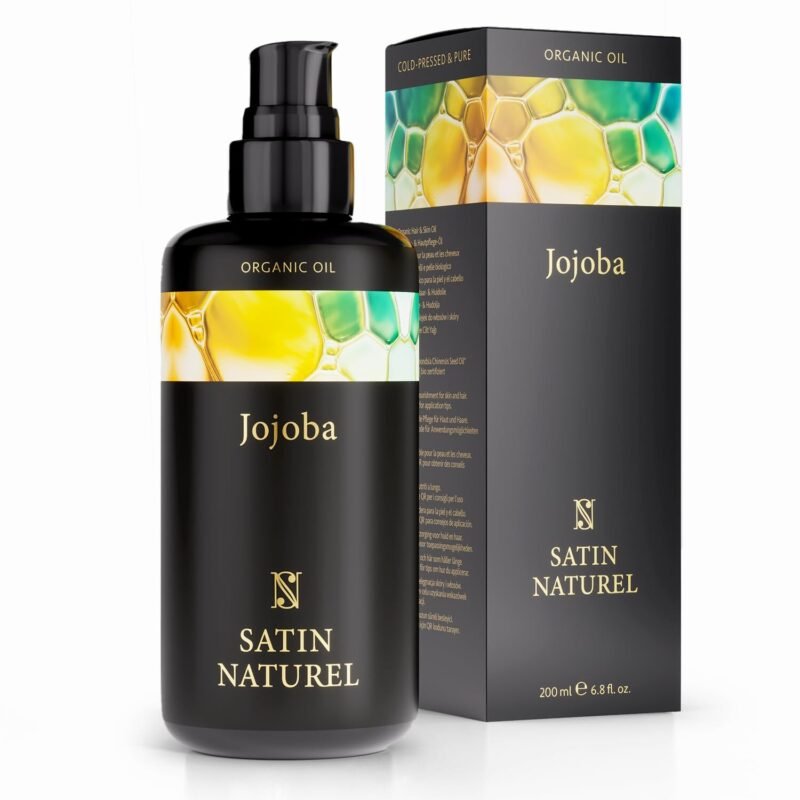 200ml Satin Naturel Jojobaöl BIO kaltgepresst für Haut, Haare und Nägel